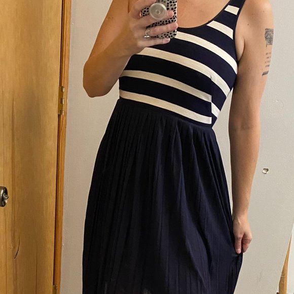 J. Crew Dresses & Skirts - J. Crew Navy Striped Ballerina Tank Dress